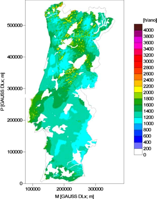 475 89 55 048 66 57 706 4080 494 89 40 78 75 5694 749 904 900 00 Estado de Arte Figura.6 - Mapas da distribuição de NEP s excluindo as áreas à altura de 60 m (extraído de [9]).