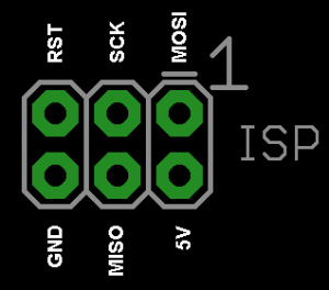 NA PCI GEN7BR2 O ISP ESTA ASSIM: 4) 5) OBS2: ALGUNS TUTORIAIS MANDAM COLOCAR UM CAPACITOR DE 100uf LIGANDO O 5v E O RESET DO MEGA, POR VIA DAS DUVIDAS EU