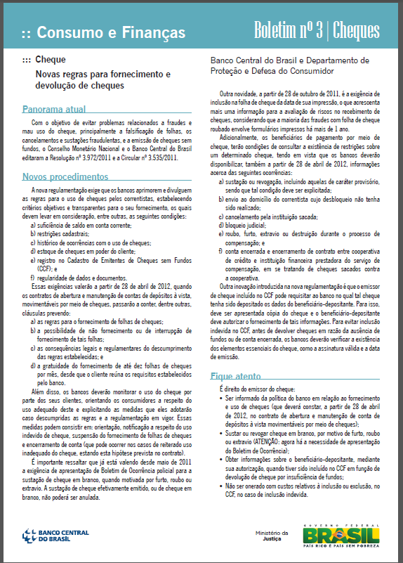 Educação Financeira Boletim Consumo e