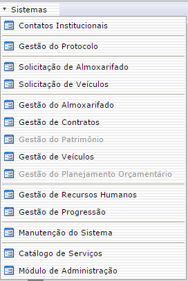 1- acessar o módulo de Gestão de Recursos Humanos Após clicar no módulo de gestão de recursos humanos, uma nova janela