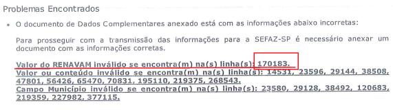 Abra o arquivo XML e procure pela linha informada na critica do SEFAZ- SP, logo abaixo desta linha busque pela tag nomearquivop7s onde será possível encontrar a data