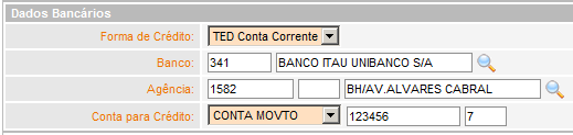 Fluxo Saque Complementar Para finalizar, preencha os dados bancários, informando Banco, Agência e Conta para Crédito e clique em Veja a