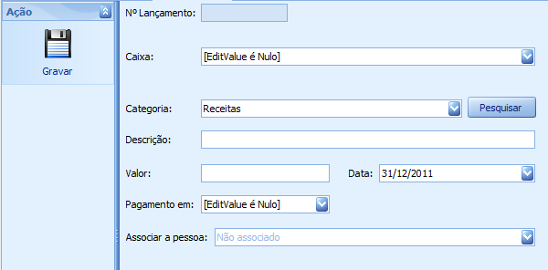 5.1. LANÇAR ENTRADAS, SAÍDAS OU MOVIMENTOS Para lançar entradas ou saídas é necessário clicar num dos seguintes botões consoante o que se pretende lançar na tesouraria: Ao clicar no botão de Lançar