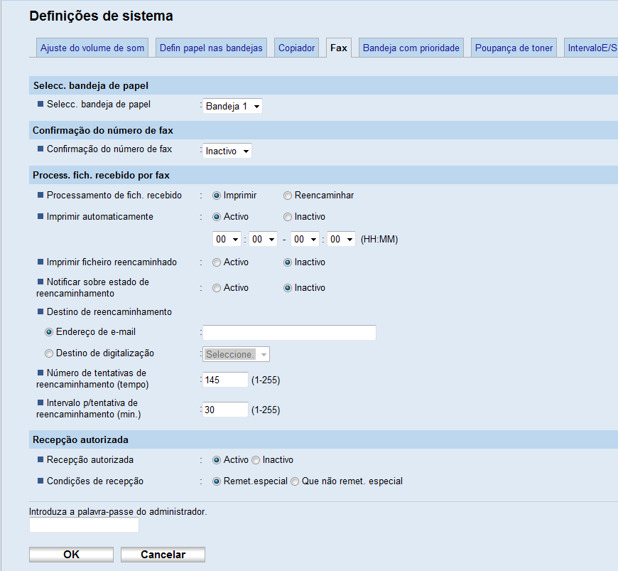 6. Enviar e Receber um Fax Limitar os faxes recebidos Esta secção explica como configurar o equipamento para receber (ou recusar) faxes provenientes apenas dos remetentes especiais programados. 1.