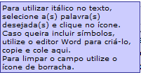 4.7 Resumos (campo obrigatório) a) Em língua portuguesa O sistema preenche, automaticamente, o campo sobrenome,