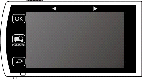 3.9.2 Operando os botões do projetor Veja na tabela abaixo a descrição de cada botão e suas funções. 1 5 2 3 4 No. Ícone Item Descrição 1 Anterior Toque para exibir o vídeo/foto anterior.