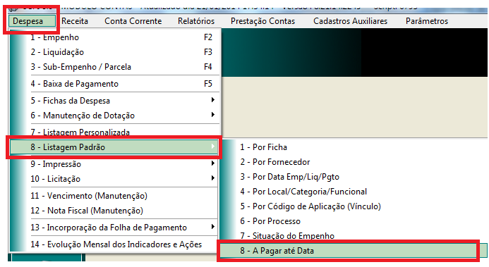 Verificar também os outros anexos que acharem necessários para a conferência.