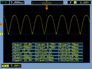 110V AC D 4 1 D 1 v s 3 D 2 2 D 3 0 10k (a) (b) (c) (d) Figura 2.2.2: (a) Circuito Retificador de Onda Completa tipo Ponte. (b) Forma de onda no ponto do nó 1. (c) Forma de onda no ponto do nó 2.