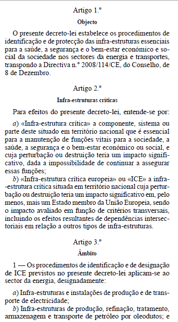 Em Portugal, a Directiva da CE foi