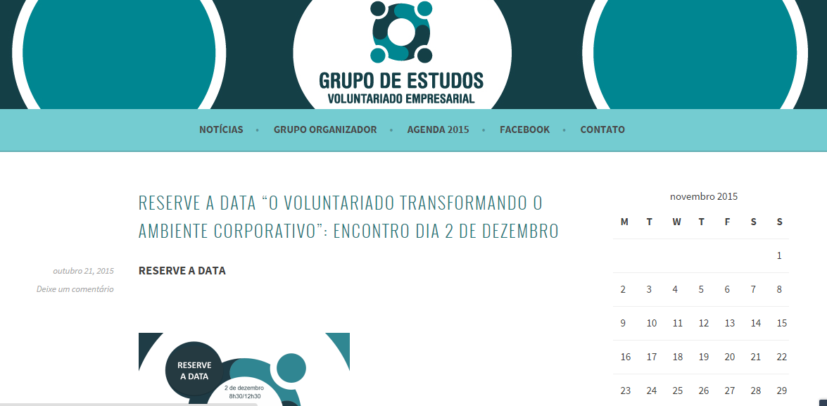 Destaques em 2015 Novo site