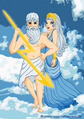 Monte Olimpo: Ponto mais alto da Grécia Cada Deus tinha suas responsabilidades; Acreditavam que eram todos parentes; Zeus: Deus