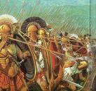 Fim da hegemonia ateniense e início da hegemonia espartana; Esparta é derrotada por Tebas (Grécia enfraquecida); Macedônios invadem a Grécia (Felipe II e Alexandre, o Grande);