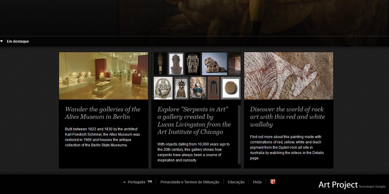 Google Art Project Viaje aos principais museus