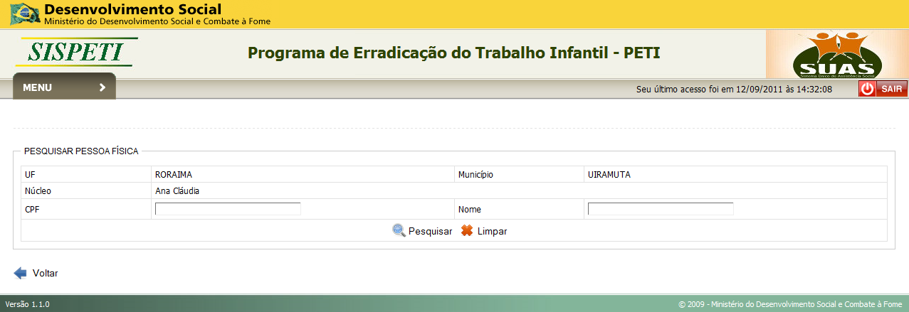 55 13. Vinculação de orientadores sociais a núcleo No SISPETI é necessário vincular um orientador social a um núcleo.