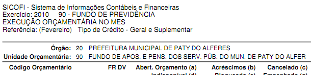 Sistema de Informações Contábeis e Fiscais do SP Qual é o melhor nome para a solução? SICOF? Usado na SEFAZ-Bahia SICOFI?