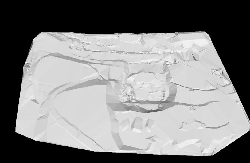 Topografia convencional x VANT Superfície modelada com VANT (300.