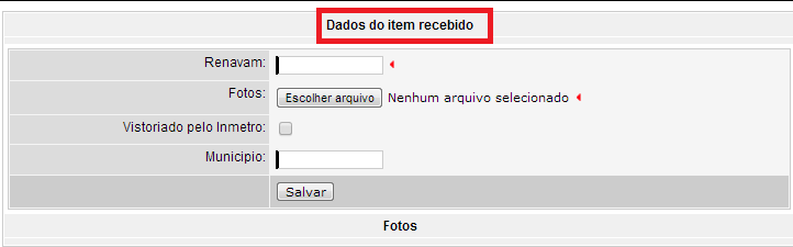 PAR Execução e Acompanhamento ABA DETALHAMENTO DO SERVIÇO / ITEM Ao clicar em Detalhar, devem ser informados, no caso dos ônibus, os