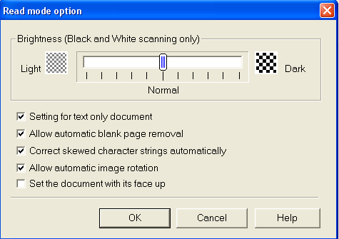 - Clique depois no menu Scanning e configure conforme mostrado na figura abaixo (Image quality: Best (Slow); Color mode: B & W; Scanning side: Simplex Scan (Single-sided););