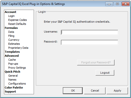 Finalizada a instalação do Plug-in, abra o MSExcel e preencha o seu login novamente.