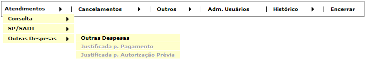 OUTRAS DESPESAS Utilizd pr ornç de despess gerds por um tendimento já provdo pelo sistem MedLink.