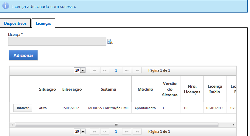 8 Na sequência, acesse o Mobuss Web (Integrador) para fazer o cadastro do dispositivo.