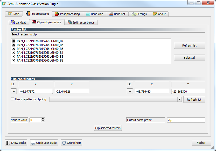 Note que as informações do arquivo MTL são carregadas automaticamente para a tabela Metadata. 3.