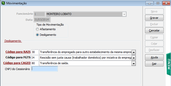 Os dias de licença paternidade serão lançados na folha de pagamento, no evento 992, deduzindo do salário.