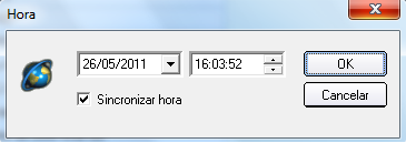 Figura 2.22 2.2.6 Hora Para entrar no modo de edição de hora você deve seguir o seguinte caminho: Edição base Hora Caso deseje acertar a hora e data que estão na balança, basta entrar na edição base de hora.