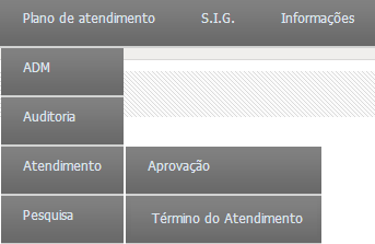 Término do Atendimento Para realizar o término do atendimento basta acessar no menu a opção Plano de