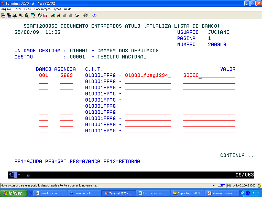 Informar : UG +