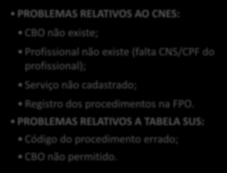 Divergência entre a quantidade de próteses apresentada no SIA/SUS x quantidade de próteses aprovada no SIA/SUS MUNICÍPIO GESTÃO NÃO PLENA DO SISTEMA: dirigir-se ao estado, para reprogramar a FPO;