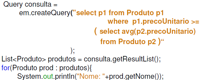 Linguagem de consulta JPQL Como