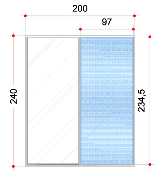 Figura 15- Área de abertura para ventilação Somb: é o fator de sombreamento da abertura. Nos dormitórios, como não há veneziana, o somb é igual a 0 (zero).