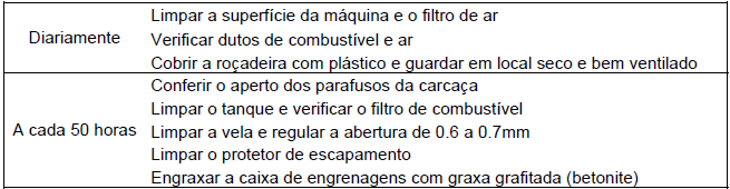 Ajuste das alças As alças do equipamento devem ser ajustadas de acordo com cada operador de modo que proporcionem um trabalho seguro e confortável. Regras de uso 1.