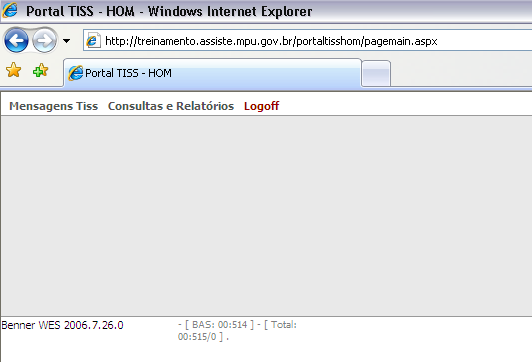 2. LOGON NO PORTAL 2.1.Use as instruções constantes no item 1 para entrar no Portal. 2.2.Clicar em Mensagens TISS para envio de arquivo XML ou Consultas e Relatórios para consulta de informações cadastrais e emissão de relatórios.