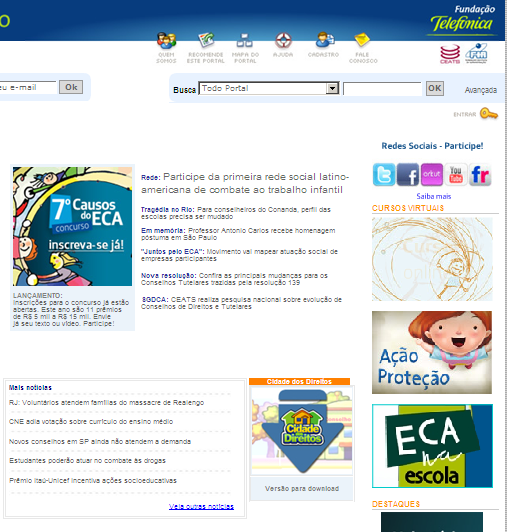 Página1 Apresentação Projeto ECA na Escola - Plataforma de Educação à Distância Olá Participante do Projeto ECA na Escola, Este tutorial pretende auxiliá-lo na navegação na Plataforma de Educação à