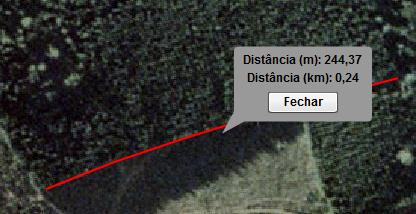 b) Clique sobre o mapa, ele irá diminuir o nível de zoom c) O sistema irá exibir as coordenadas do local d) Clique em fechar para ocultar as coordenadas d) Localizar coordenada Centraliza o mapa na