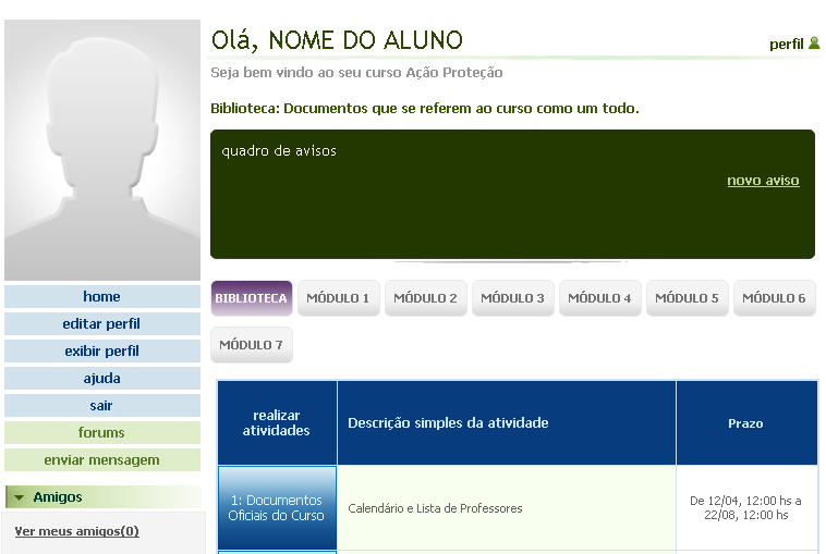 IMPORTANTE: A plataforma ECTI foi desenvolvida para funcionar com os navegadores Internet Explorar 8.0; Mozilla Firefox 3.0 ou Google Chrome.