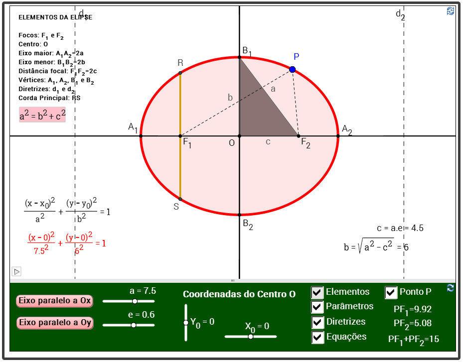 24 7.6 PÁGINA 4: Estudo analítico das cônicas Figura 28: CONSTRUÇÃO 4.