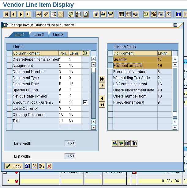 Step 3 - After saving the data we would need to rerun the TCode FBL1N for vendor line item display and FBL5N for customer line item display.