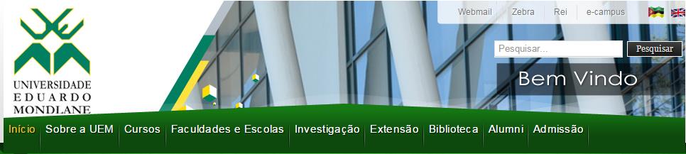 2. COMO ACEDER E SAIR DO SISTEMA? 2.. Aceder o sistema (Login) Para aceder ao sistema o utilizador deve escrever o seguinte endereço: ecampus.uem.