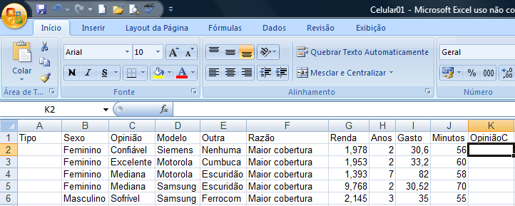 O arquivo classificado é mostrado na Figura 25.