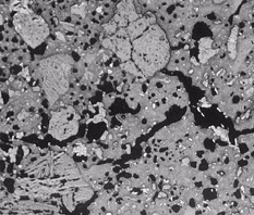 Densidade - Distribuição dos cristais - Presença de fase vítrea intercristalina (AZS) - Porosidade Fechada - Baixa Porosidade