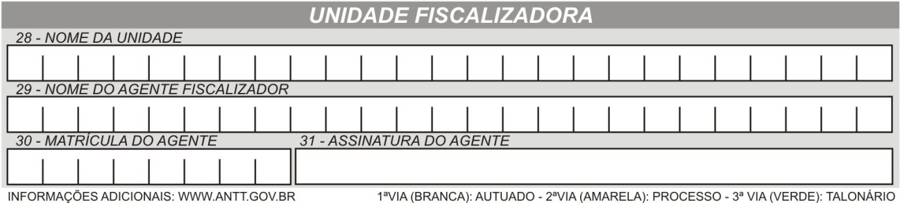 FIGURA 7 AI-Ciente da autuação CIENTE DA AUTUAÇÃO 25 DATA: preencher com a data em que foi verificada a infração.