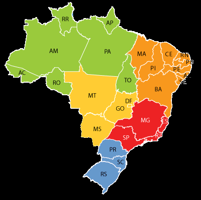 Verifique no mapa abaixo a região de realização do Evento e os valores médios concedidos: Região Norte R$ 500,00 Região Nordeste R$ 500,00 Região Centro-Oeste R$ 500,00 Região Sudeste R$ 600,00