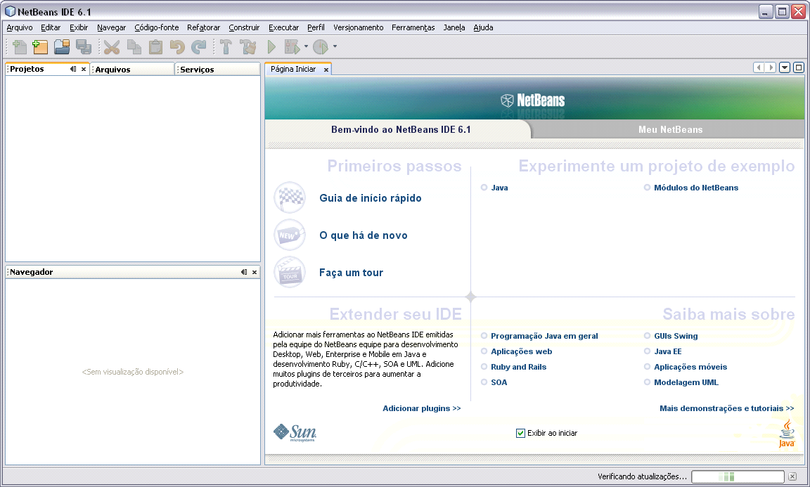 Ambiente de Programação NetBeans