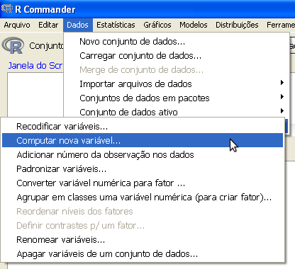 1.2 Dados no R Commander 9 Figura 1.7: (raiz_cont).