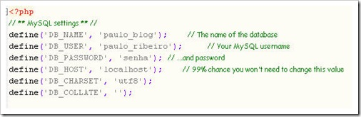 Pronto, seu Banco de dados MySQL foi criado e está pronto para receber dados, no script que você vai instalar, geralmente você vai precisar configurar um arquivo config.