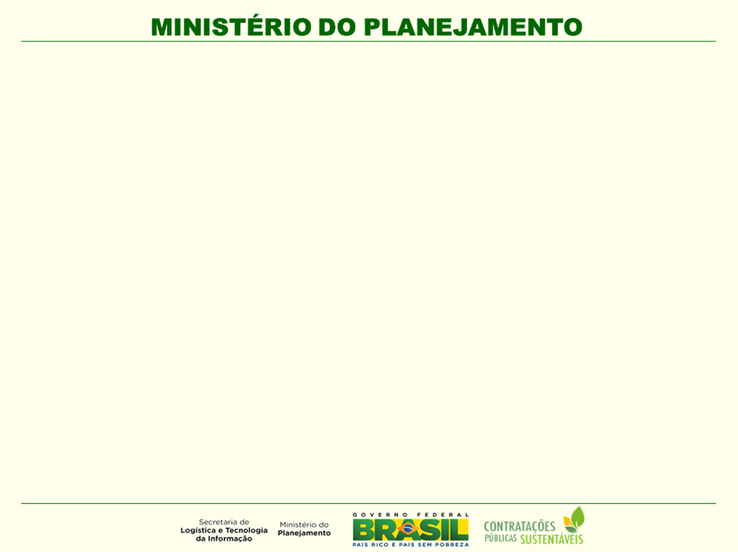 CPS IN 1/2010 IN Nº 10/2012 MP CONTRATAÇÕES PÚBLICAS SUSTENTÁVEIS: Trata-se de política de Contratações Públicas que leve em