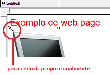 Assim você poderá reduzir ou aumentar o tamanho da imagem, proporcionalmente, até atingir a dimensão ideal.